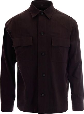 HUGO BOSS Brown Regular Solid Shirt
