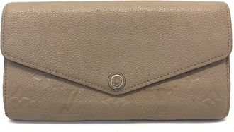 Louis Vuitton Monogram Empreinte Beige Monogram Empreinte Long Wallet (Bi-Fold) (Pre-Owned)