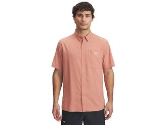 Under Armour Drift Tide 2.0 Short Sleeve Mens Clothing Canyon Pink/Stone : MD, Polyester/Mesh