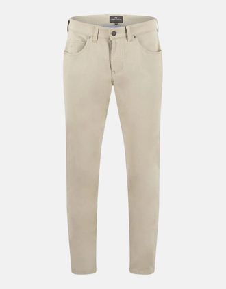 Fynch-Hatton Mens Five Pocket Stretch Cotton Chinos Beige - Cream - Size: 36/32