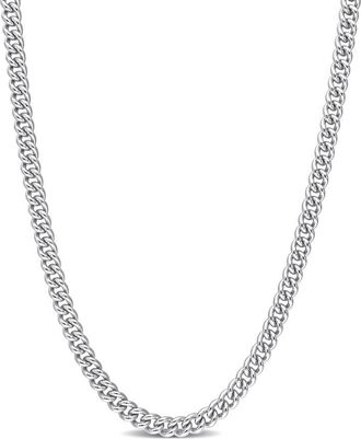 Amour 4.4mm Curb Link Chain Necklace In Sterling Silver, 20 In
