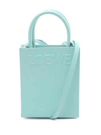 Loewe 2000-2025 Leather Standard A5 Tote satchel - women - Calf Leather - One Size - Blue