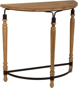 Wanderlust Deco Wanderlust Deco - Recibidor De Madera Y Metal Marr&oacute;n 80x35.5x76