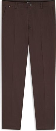 BOSS Modern-fit pants in stretch-cotton twill