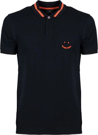 Paul Smith PS Happy Polo Shirt - Heren - Polos - Zwart - S - Katoen - Tops