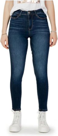 Guess High Waisted Skinny Jeans 1981 - Dames - Skinny Jeans - Blauw - W28 L31 - Katoen - Jeans