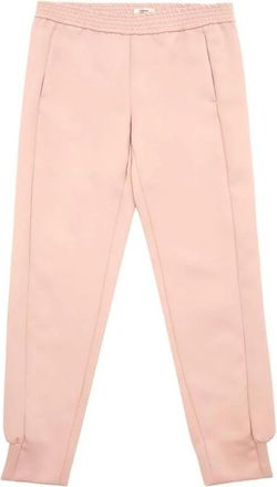 Lardini Moderne Roze Polyester Broek - Dames - Sweatpants - Roze - S - Polyester - Broeken