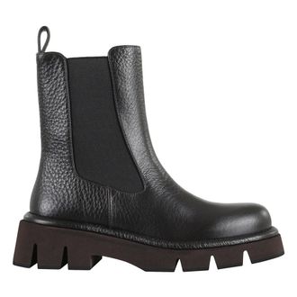 Paloma Barcel&oacute; Chelsea Boots, female, Black, 7 UK, Black Hammered Leather Ankle Boot