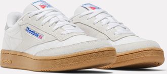 Reebok Classic Sneaker REEBOK CLASSIC CLUB C 85, Damen, Gr. 36,5, ftwrwei&szlig;, barelygrau, gum, Leder, Synthetik, Textil, Schuhe Sneaker