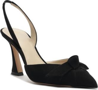 Alexandre Birman Clarita Pointed Toe Slingback Pump in Black at Nordstrom, Size 12