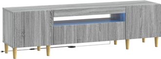 vidaXL Mueble De Tv Led Sonoma Gris Madera De Ingenier&iacute;a Vidaxl