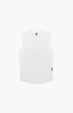 ASRV AeroSilver Cutoff Tank in White at Nordstrom, Size X-Small