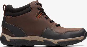 Clarks Mens Walbeck Top Brown Leather Boots - Size UK 7.5