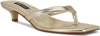 Nine West Cassa Sandal in Gold at Nordstrom, Size 8.5