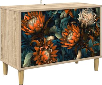 vidaXL Mueble De Tv Lochem 69 X 33 X 50 Cm Sonoma Madera De Ingenier&iacute;a Vidaxl