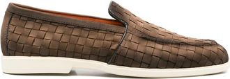 Santoni Woven Loafers