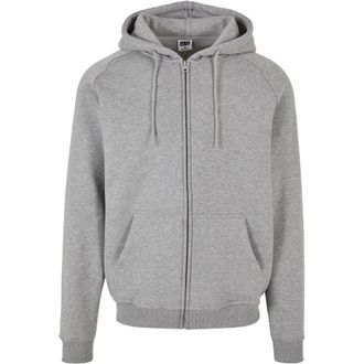 Urban Classics Heren Hoodie met rits (Grijs)