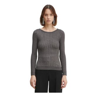 Guess Truien & Vesten, Dames, Grijs, L, Polyester, Josie Bootnek Trui