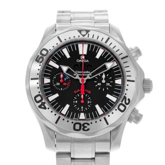 Omega Pre-owned Omega Seamaster Chronograph Automatic Black Dial Mens Watch 2269.52.00