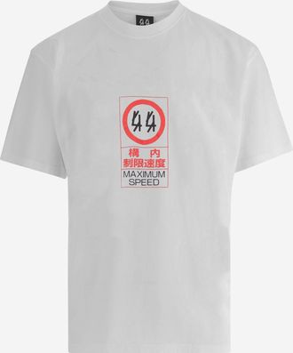 44 Label Group Baumwoll-T-Shirt mit Logo