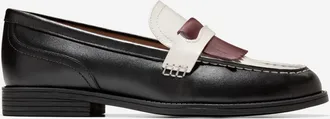 Cole Haan Womens Stassi Kiltie Loafers - Black Size 10.5