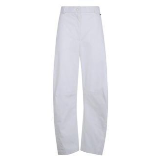 Herno Broeken, Dames, Wit, M, Wide Leg Broeken