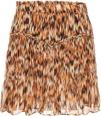 Isabel Marant Orange Roumi printed cotton skirt