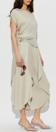 Pleats Please Issey Miyake Pleated Top, Womens, Green