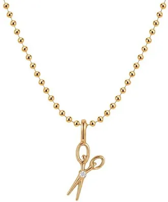 Made by Mary Scissors Bead Chain Necklace in Gold Vermeil at Nordstrom