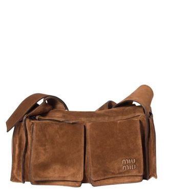 Miu Miu Brown Utilitaire Medium Shoulder Bag