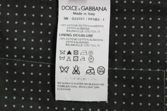 Dolce & Gabbana Gray Polka Dot Dress Vest Gilet Mens Weste