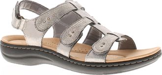 Clarks Laurieann Womens Flat Sandals Silver 6.5 UK