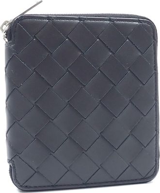Bottega Veneta Black Intrecciato Wallet (Bi-Fold) (Pre-Owned)
