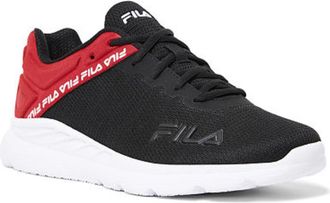 Fila Lightspin 1RM02006-014 Sneakers Black Red Running Shoes NIN1206