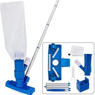 OEM Kit De Limpieza De Piscinas: Ventosa, Contenedor Para Residuos, Varilla Extensible Ajustable, Limpieza Y Mantenimiento De Piscinas