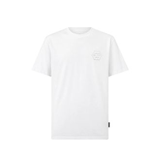 Philipp Plein Round-neck T-shirt Embroidery Hexagon