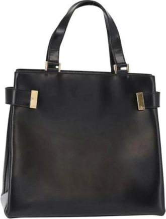 Gucci Pre-owned Handbags, female, Black, Size: ONE SIZE Pre-owned Vintage Leather Handbag