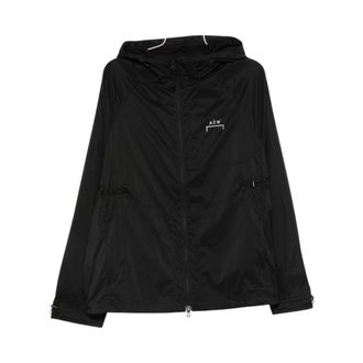 A-Cold-Wall* Logo-print Capuchonjas met trekkoord - Heren - Zomerjassen - Zwart - L - Jassen