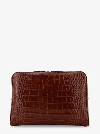Tom Ford Laptop pouch in pelle in stampa cocco - TOM FORD - gender_Man