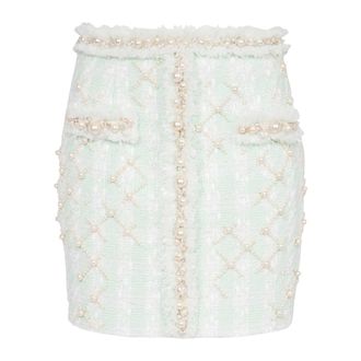 Balmain Mujer, Faldas, Verde, Talla: S
