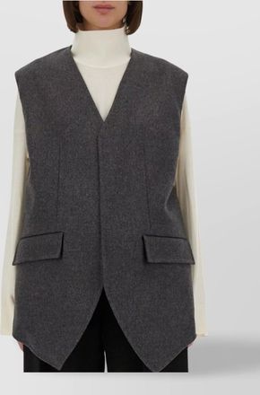Bottega Veneta reversible wool vest v-neckline