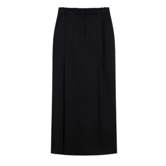 Givenchy Slashed Midi Rok - Dames - Rokken - Zwart - Maat: XS Wol