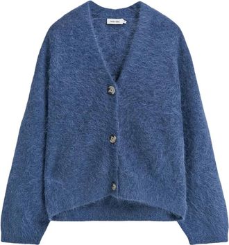 Knit-ted Maris Cardigan - Dames - Truien - Blauw - Maat: S Nylon