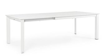 Konte Design Mesa extensible de aluminio blanco 160&times;100 cm - 240&times;100 cm