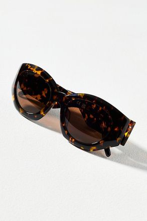 Spitfire Wrapped Geometric Oval Sunglasses