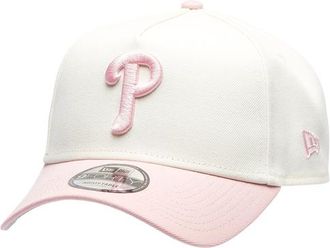 New Era Womens Philadelphia Phillies Phillies 9FORTY A-Frame Cap - Adult Chrome/Pink Rouge