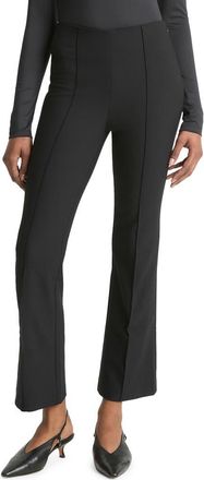Vince Pintuck Pleat Crop Flare Pants in Black at Nordstrom, Size Xx-Small