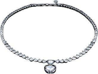 Chiara Ferragni Donna - J19Avg 06 - Ketting Hanger Hart Oneindige Liefde - Dames - Kettingen - Grijs - ONE Size - Accessoires