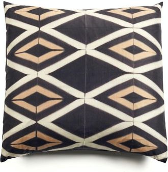 Studio Variously Tisa Black Handcrafted Shibori Print Mulberry Silk Pillow - Cover Only at Nordstrom
