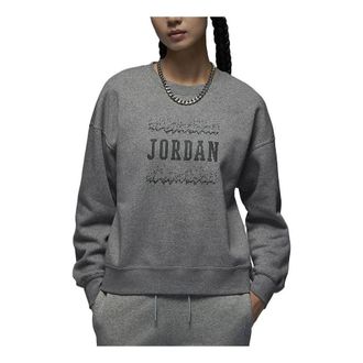 Nike Jordan (WMNS) Air Jordan Crew-Neck Sweatshirt Grey FZ2140-091